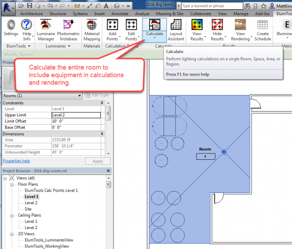 Calculate Lighting Analysts