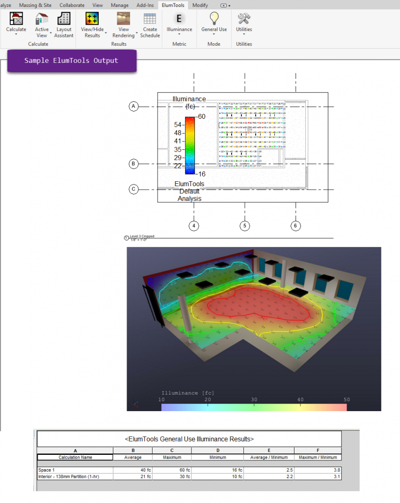 Lighting in ElumTools vs Revit Lighting Analysts